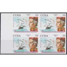 1992.105 CUBA 1992 MNH 30c IMPERFORATED PROOF AMERICO VESPUCIO DISCOVERY DESCUBRIMIENTO.