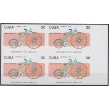 1993.194 CUBA 1993 MNH 30c CYCLE IMPERFORATED PROOF BYCICLE HISTORY.