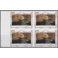 1993.193 CUBA 1993 30c MNH IMPERFORATED PROOF ART SOROLLA OF NATIONAL MUSEUM.