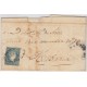 1857-H-106.* CUBA ESPAÑA SPAIN. ISABEL II. 1857. Ed.Ant.7. SOBRE ½ r. MARCA PREFILATELIA “HOYO COLORADO”.