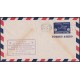 1949-EP-198 CUBA REPUBLICA 1949 5c AIRMAIL AIRPLANE FDC VIOLET COVER POSTAL STATIONERY.