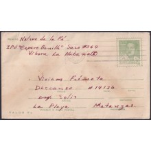1968-EP-112 CUBA 1968 3c JOSE A. ECHEVARRIA POSTAL STATIONERY COVER USED.