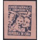 VI-564 CUBA CINDERELLA TUBERCULOSOS RED IMPERFORATED PROOF.