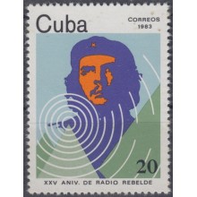 1983.16- * CUBA 1983. MNH. 25 ANIV. RADIO REBELDE. ERNESTO CHE GUEVARA.