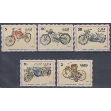 1985.12- * CUBA 1985. MNH. HISTORIA DE LA MOTOCLETA. MOTORCICLE. DAIMLER.