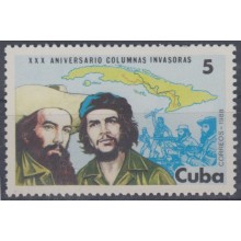 1988.13- * CUBA 1988. MNH. 30 ANIV. COLUMNAS REVOLUCIONARIAS. ERNESTO CHE GUEVARA.