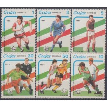1989.5- * CUBA 1989. MNH. WORLD SOCCER CUP. ITALY. COPA MUNDIAL FUTBOL. ITALIA. COMPLETE SET.