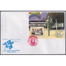 2009-FDC-102 CUBA 2009 FDC RARE RED CANCEL 30 ANIV PIONERS PALACE ERNESTO CHE GUEVARA.