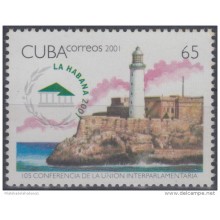 2001.10- * CUBA 2001. MNH. CONFERENCIA DE UNION PARLAMENTARIA. CASTILLO DEL MORRO. MORRO CASTLE.