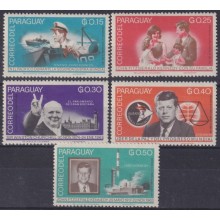 F-EX59316 PARAGUAY MNH 1965 JOHN FITZGERALD KENNEDY SPACE SHIP.