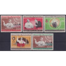F-EX59314 PARAGUAY MH 1965 EVENTS COMMUNICATIONS SATELLITE SCIENCE SPACE POPE.