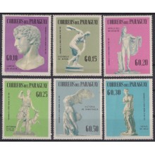 F-EX59308 PARAGUAY MNH 1967 ART SCULTURE ARCHAELOGY VENUS APOLO DISCOBOLO.