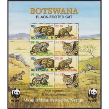 F-EX58017 BOTSWANA MNH 2005 WWF BLACK FOOTED CAT.
