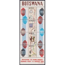 F-EX58018 BOTSWANA MNH 1988 CENTENARY OD MAFEKINS STAMPS.
