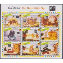 F-EX58025 ST VINCENT MNH 1992 THREE PIGS DISNEY CARTOON MOVIE CINEMA COMICS.