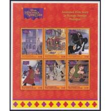 F-EX58027 ST VINCENT & GRENADINES MNH 2 HUNCHBACK NOTRE DAME DISNEY CARTOON.