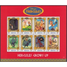 F-EX58026 GRENADA MNH 1998 HERCULES DISNEY CARTOON MOVIE CINEMA COMICS.