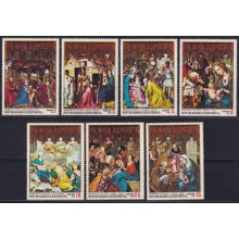 F-EX59144 GUINEA EQUATORIAL MNH 1973 CHRISTMAS NAVIDAD ART PAINTING.