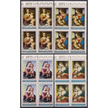 F-EX59139 GUINEA EQUATORIAL MNH 1971 CHRISTMAS NAVIDAD ART PAINTING BLOCK 4.