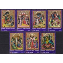 F-EX59142 GUINEA EQUATORIAL MNH 1972 EASTER PASCUA ART PAINTING.