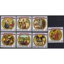 F-EX59143 GUINEA EQUATORIAL MNH 1973 EASTER PASCUA ART PAINTING.