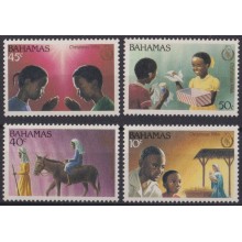 F-EX59260 BAHAMAS MNH 1986 CHRISTMAS NAVIDAD ART INTERNATIONAL YEAR OF PEACE.