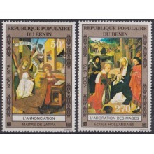 F-EX59172 BENIN MNH 1975 CHRISTMAS NAVIDAD ART PAINTING.
