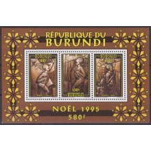 F-EX59265 BURUNDI MNH 1995 CHRISTMAS NAVIDAD ART CHILDREN SYLVESTRE.