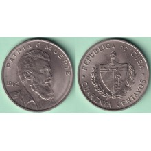 1962-MN-122 CUBA  40c CAMILO CIENFUEGOS 1962 NICKEL XF PLUS.