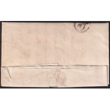 PREFI-807 ESPAÑA SPAIN 1834 “CATALUÑA” BARCELONA COVER TO CUBA “E” POSTMARK OF MARITIME EMPRESA.