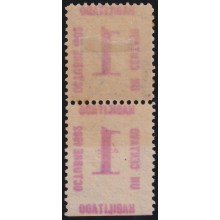 1902-171 CUBA REPUBLICA 1902 1c MNH CON PIE DE IMPRENTA HABILITADO.