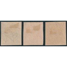 1925-90 CUBA REPUBLICA 1925 MH IMPERFORATED PATRIOT COMPLETE SET.