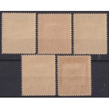 1930-109 CUBA REPUBLICA 1930 MLH II CENTROAMERICAN GAMES RUNNER COMPLETE SET.