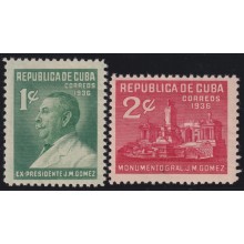 1936-440 CUBA REPUBLICA 1936 MH MONUMENTO DE JOSE MIGUEL GOMEZ.