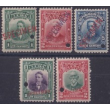 1910-245 CUBA REPUBLICA 1910-11 PATRIOT MNH SPECIMEN PROOF.