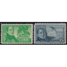 1940-382 CUBA REPUBLICA 1940 MH JOSE MARIA HEREDIA NIAGARA FALLS.