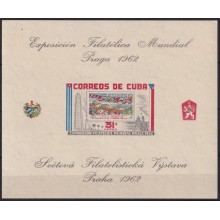 1962.254 CUBA 1962 MNH HF EXPO PRAGA CZECHOSLOVAKIA PHILATELIC EXPO.