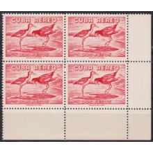 1962.287 CUBA 1962 MNH 2$ BIRD AVES PAJAROS CORNER BLOCK 4.
