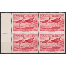 1962.293 CUBA 1962 MNH 2$ BIRD AVES PAJAROS CORNER BLOCK 4.