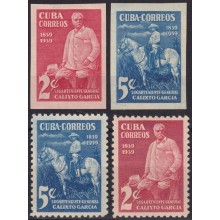 1939-466 CUBA REPUBLICA 1939 MH MAYOR GEN CALIXTO GARCIA INDEPENDENCE PATRIOT.