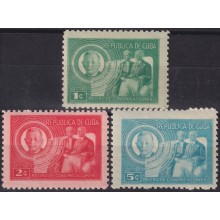 1947-290 CUBA REPUBLICA 1947 MNH RETIRO DE COMUNICACIONES ANTONIO AMS SARRET.