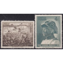 1958-512 CUBA REPUBLICA 1958 MLH THEODORE ROOSEVELT INDEPENDENCE WAR.