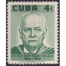 1958-513 CUBA REPUBLICA 1958 MLH FRANCISCO DOMINGUEZ ROLDAN RADILOGY MEDICINE.