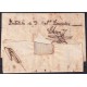 PREFI-804 CUBA SPAIN (CIRCA 1840) MACURIGES RARE LINE POSTMARK TO HAVANA.