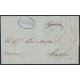 PREFI-814 CUBA SPAIN 1851 STAMPLESS MARITIME MAIL Nº4 BLUE. TRINIDAD TO CADIZ.