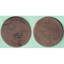 1841-MN-21 CUBA SPAIN 1841 2r FERNANDO VII MADRID COUNTERMARK OF TRINIDAD VIQUE.