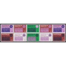 F-EX59736 AUSTRALIA MNH 1971 CHRISTMAS NAVIDAD ART DRAWING.