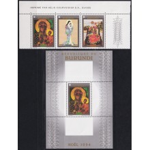 F-EX60191 BURUNDI MNH 1994 CHRISTMAS NAVIDAD ART PAINTING POLAND MADONNA.