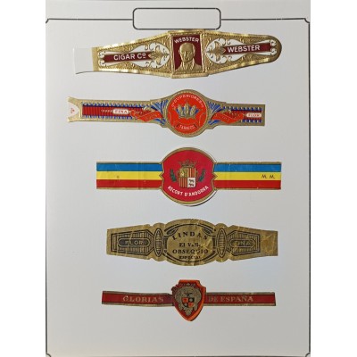 COL2. BELGIUM BELGIQUE CLASSIC BAND OF TOBACCO CIGARS TABACO. FOR FACTORY