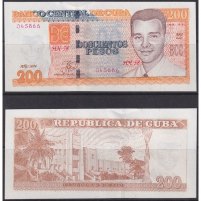 2024-BK-2 CUBA UNC 2024 200$ FRAK PAIS.